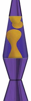 Lava 14.5in Metallic Purple Lavalamp Yellow/Purple