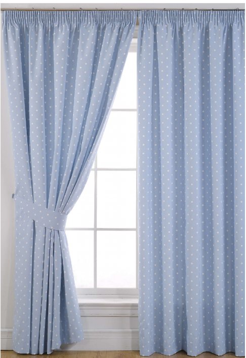 Lavenham Powder Blue Blackout Curtains