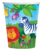 Lavington Party 8 Paper Cups 266ml - Wild Kingdom