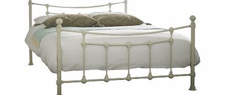 Lawrence Furniture Chester Double (4ft6) Metal Bed Frame - Textured Cream