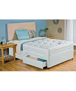 LAYEZEE Beds Bliss Memory Double Divan - 2 Drawer