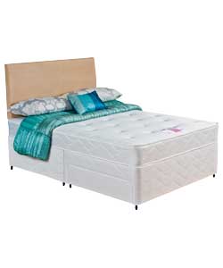 LAYEZEE Beds Bliss Tufted Ortho Double Divan - 2 Drawer