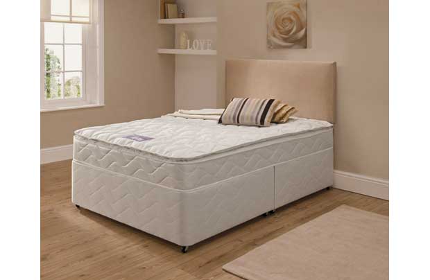 Layezee Lewis Pillowtop Single Divan Bed
