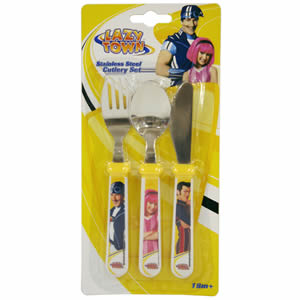 Lazy Town 3 Piece Cutlery Set