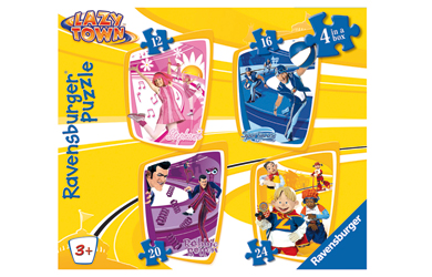 Lazy Town 4 in a Box Puzzles
