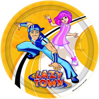 lazy town 9 inch Party Plates - 8 in a pack