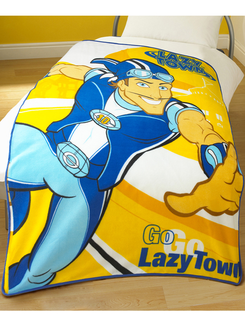 Lazy Town Sportacus Fleece Blanket Printed
