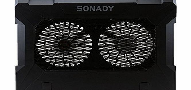 LB1 HIGH PERFORMANCE  New Super Cooling Fan for Dell Alienware 18 18.4`` Laptop Computer Silver 2-Fan Cooling System Cooling Pad with 6-Level Adjustable Screen Height