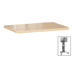 LCD and plasma mobile stand shelf