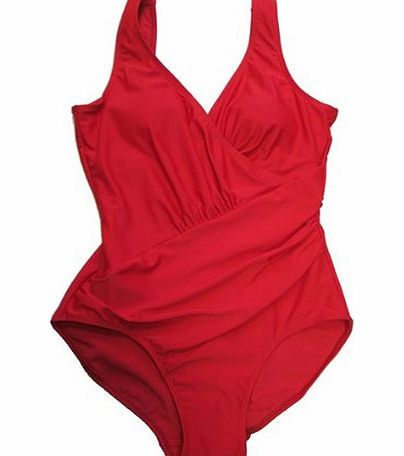 LD Outlet NEW WOMENS SUPPORT CONTROL POWERNET SWIMMING COSTUME SWIMSUIT LADIES RED SIZE 16