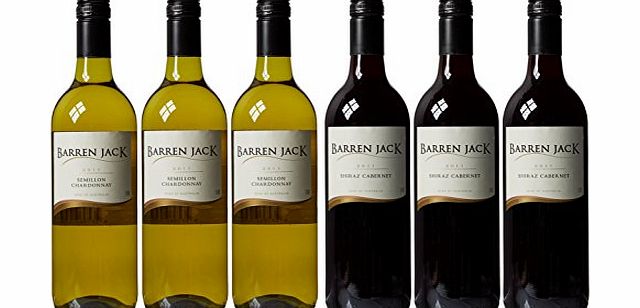 Le Bon Vin Australian Barren Jack Case Red and White Wine 2011 75 cl (Case of 6)