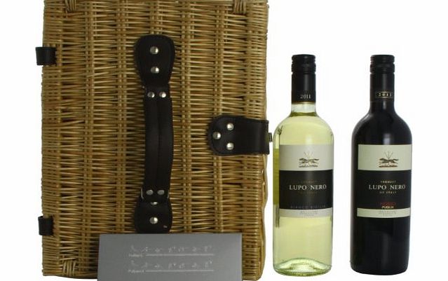 Lupo Nero Italian Wine Hamper with Corkscrew Gift Pack 2011 75 cl (Case of 2)