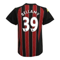 Manchester City Away Shirt 2008/09 with Bellamy