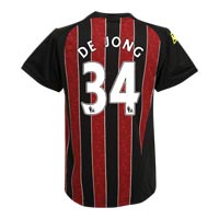 Manchester City Away Shirt 2008/09 with De Jong