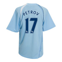 Manchester City Home Shirt 2008/09 with Petrov