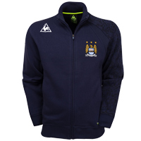 Manchester City Zip Up Funnel Neck Jacket - Navy.