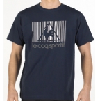 Le Coq Sportif Mens Barcode T-Shirt Navy