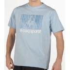 Le Coq Sportif Mens Barcode T-Shirt Splash Blue