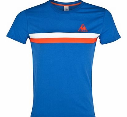 Le Coq Sportif Rayures Stripes Banner T-Shirt -