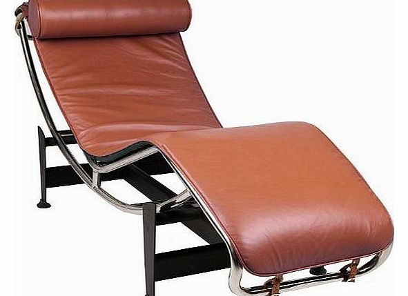 Le Corbusier Chaise Longue Brown Leather