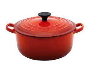 LE CREUSET 18cm Round Cast Iron Casserole Cerise