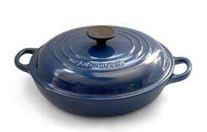LE CREUSET 20cm x 6.3cm Shallow Casserole Blue