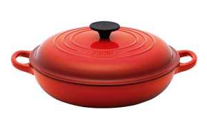 LE CREUSET 26cm x 5cm Shallow Casserole Cerise 2