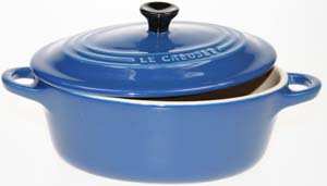 LE CREUSET Mini Oval Cocottes blue