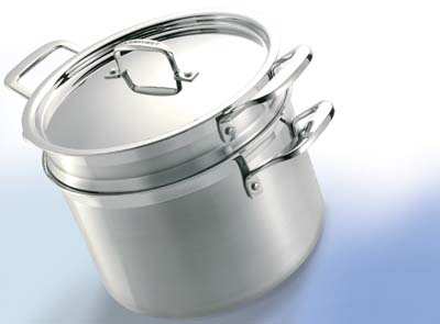 LE CREUSET New 3-ply Stainless Steel Multipot