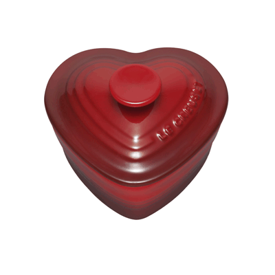 Le Creuset Stoneware Heart Ramekin with Lid - Teal