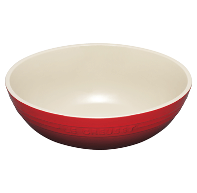 Le Creuset Stoneware Oval Serving Bowl - Cerise