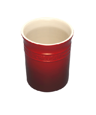 Le Creuset Stoneware Small Utensil Jar - Cerise