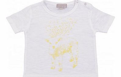 Le Marchand d`etoiles Sheep T-shirt Yellow `3 months