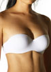 Sculptural strapless push up bra