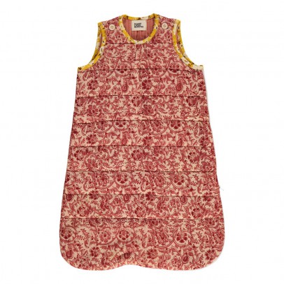 Le Petit Lucas du Tertre Kalam Striped Cotton Baby Sleeping Bag Red S,M