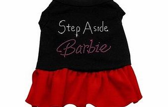 Leadoff Step Aside Barbie Rhinestone Dress Black with Red XXXL (20)