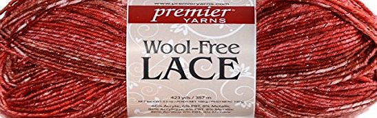 Leadoff Wool-Free Lace Yarn-Red Hot
