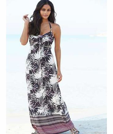 Leaf Print Beach To Bar Dress