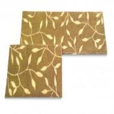 leaf Trail Double Doormat - natural