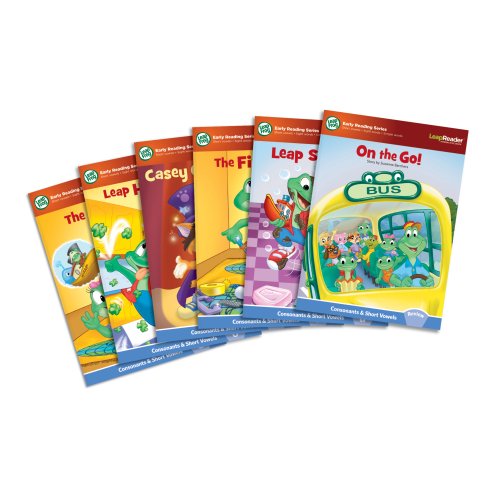 LeapReader Learn to Read Phonics Book Set 1: Short Vowels (Works with Tag)