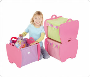 Leapfrog Stackable Storage Boxes - Pink