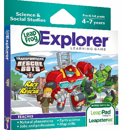 LeapFrog Transformers Rescue Bots Explorer Learning Game