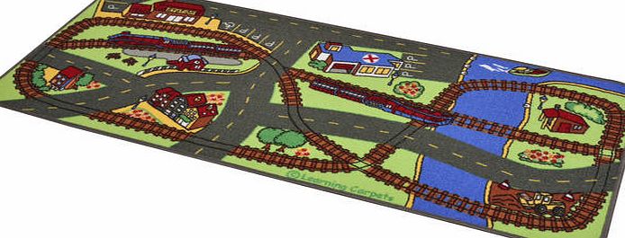 Learning carpets Liberty House Toys Learning Carpets Train Rug