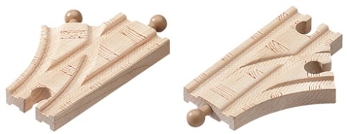 Wooden Thomas & Friends: 3 1/2 (90mm) Single Points/Switch Track - 2 pcs