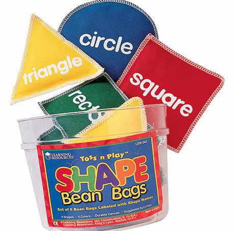 Learning Resources Shape Bean Bags Set of 8 LER-0543