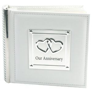 Leather and Silver Our Anniversary Photo Album