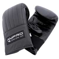 leather Bag Mitts Black Small
