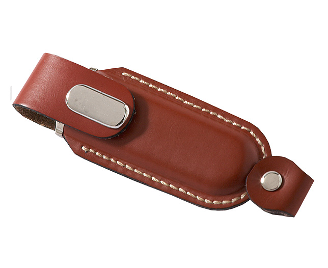 leather Bound USB Memory Stick Tan