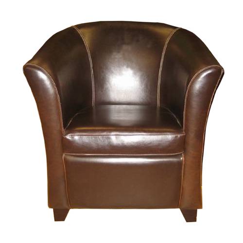 Leather Chairs Slimline Club Leather Chair