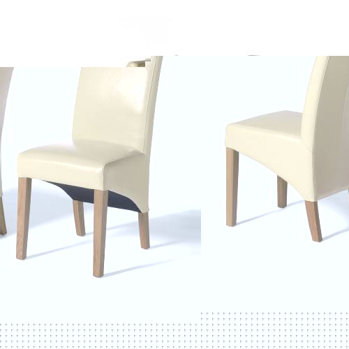 Winslow Straight Back Cream Leather Chair 808.016